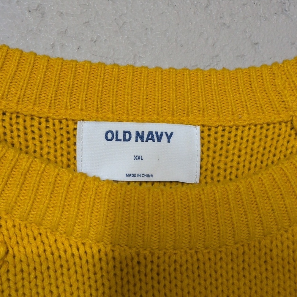 Old Navy Women's Mustard Yellow Sweater XXL, like new - Picture 3 of 5